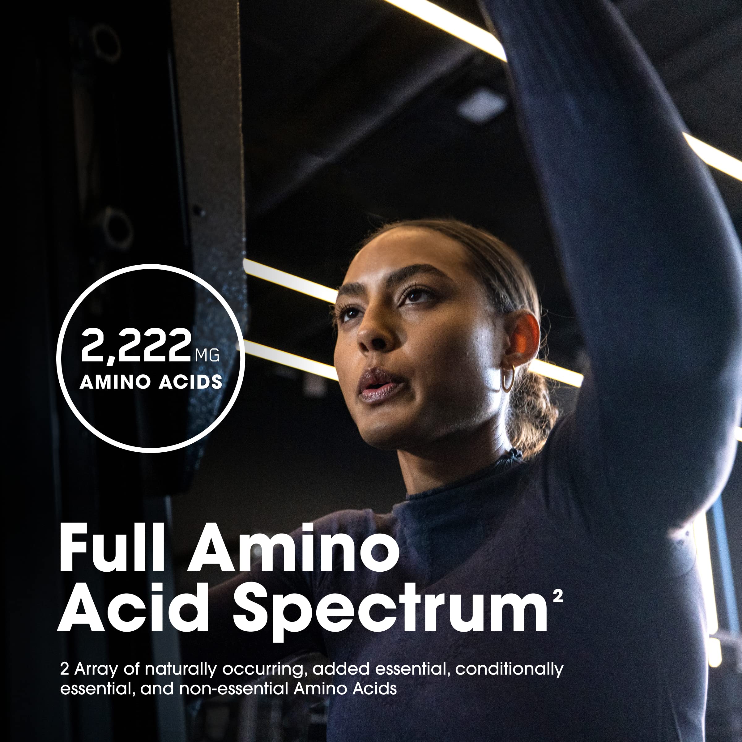 Optimum Nutrition Superior Amino 2222 bottle being poured for convenient intake.
