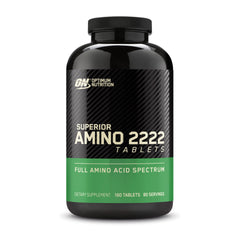 Optimum Nutrition Superior Amino 2222 bottle supports daily amino intake.