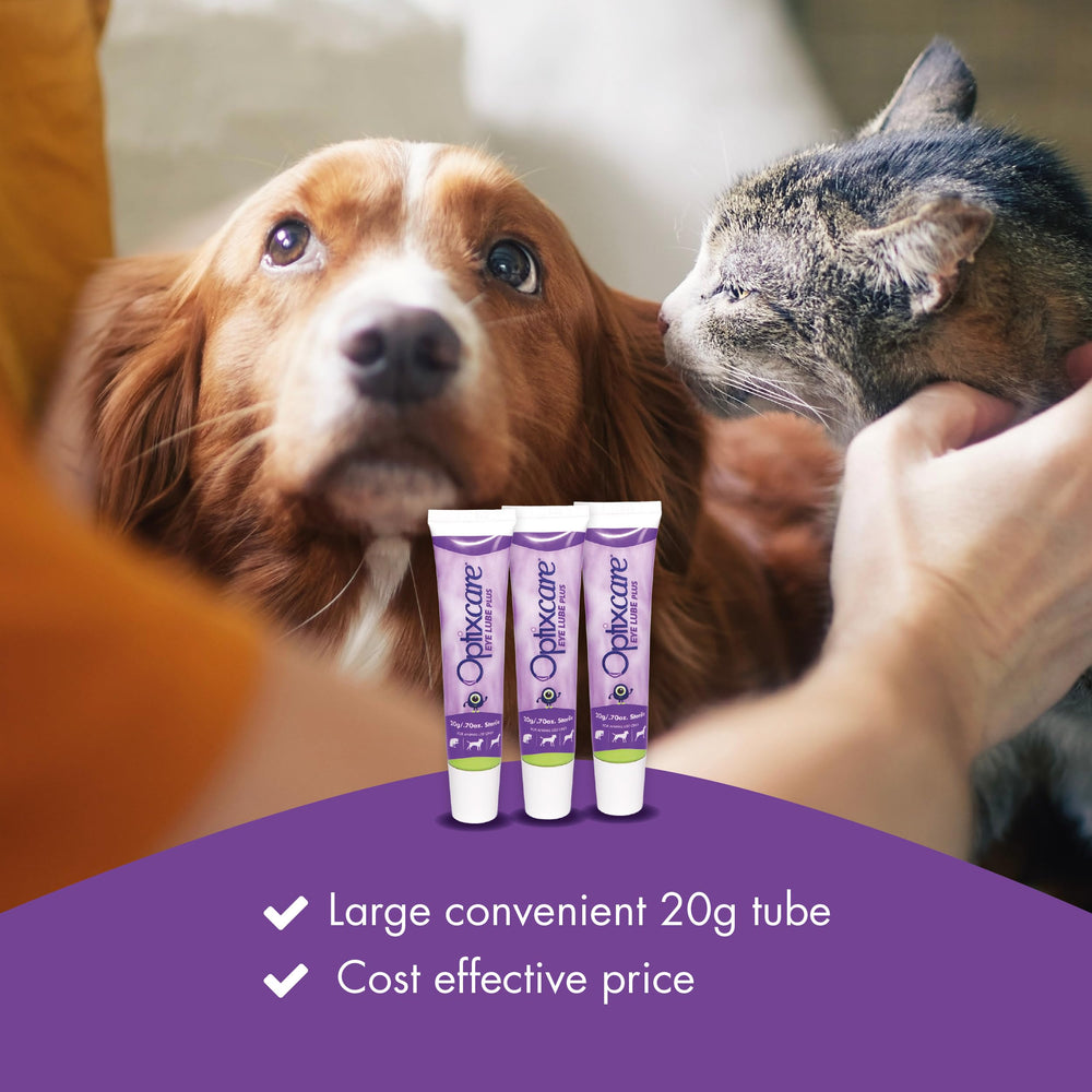 OptixCare Eye Lube Plus 20g dropper tip for precise application
