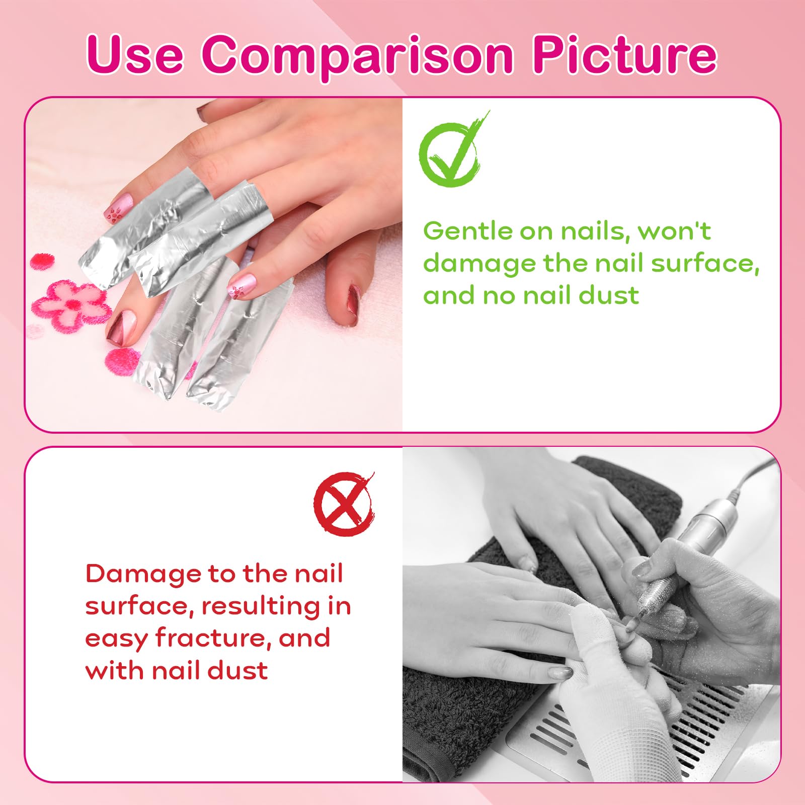 Opvixi wraps compatible with gel, acrylic, and dip powder removals