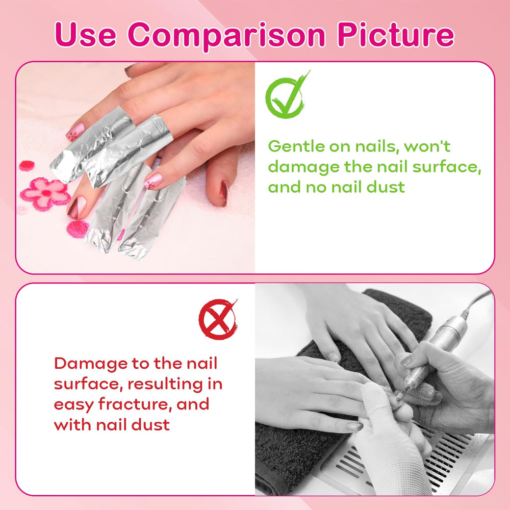 Opvixi wraps compatible with gel, acrylic, and dip powder removals