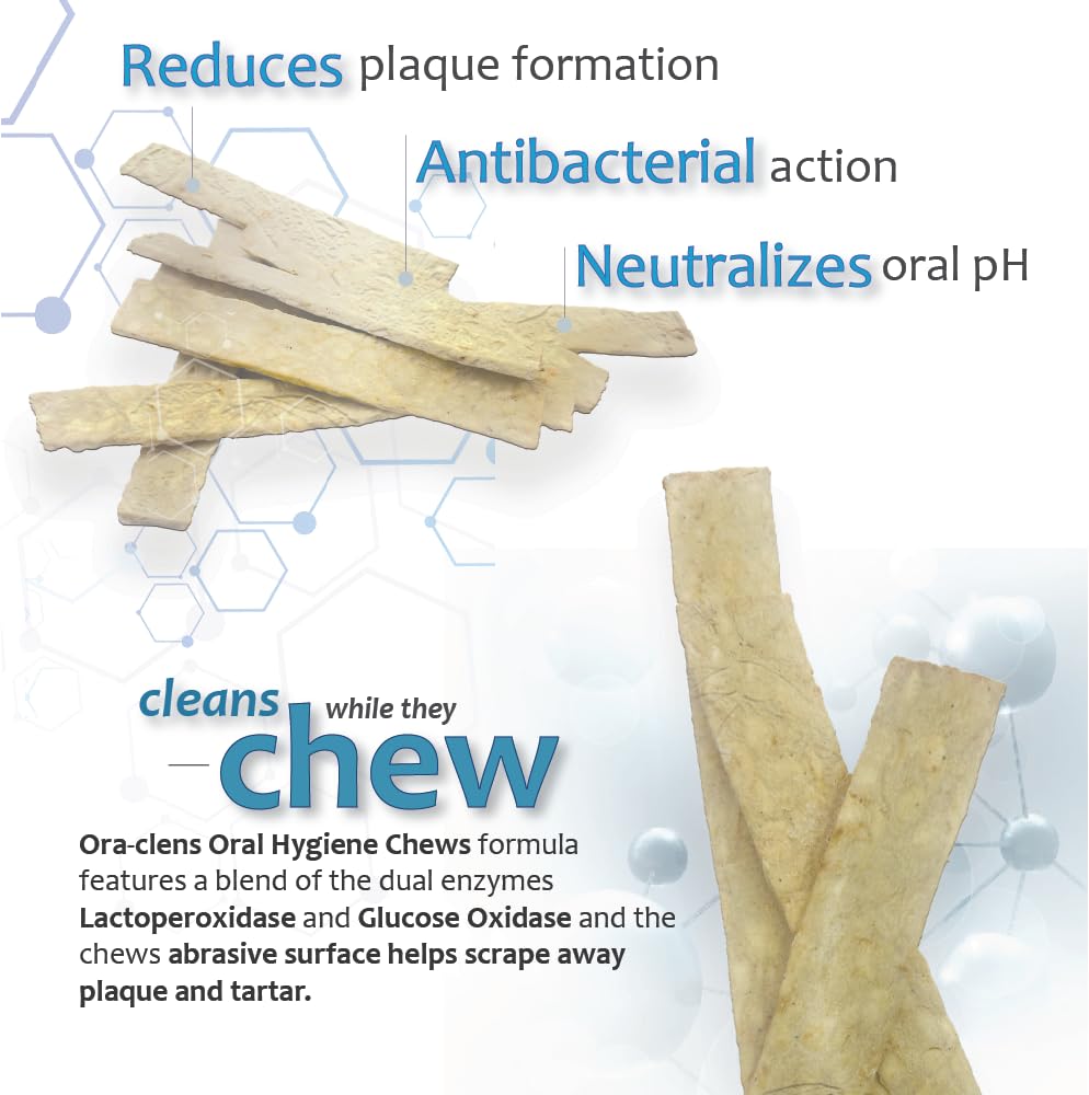 Ora-Clens small dog chews as a tasty daily oral care treat