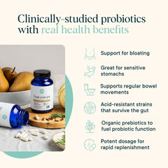 Ora Organic Probiotics eleven-strains label emphasizes diverse gut-benefiting strains
