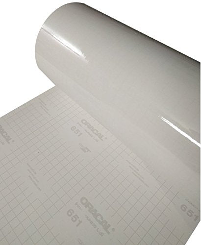 ORACAL 651 clear glossy vinyl roll for durable outdoor decals on glass or metal.