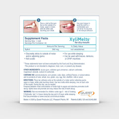 Closeup of XyliMelts adhesive disc showing secure adhesion.