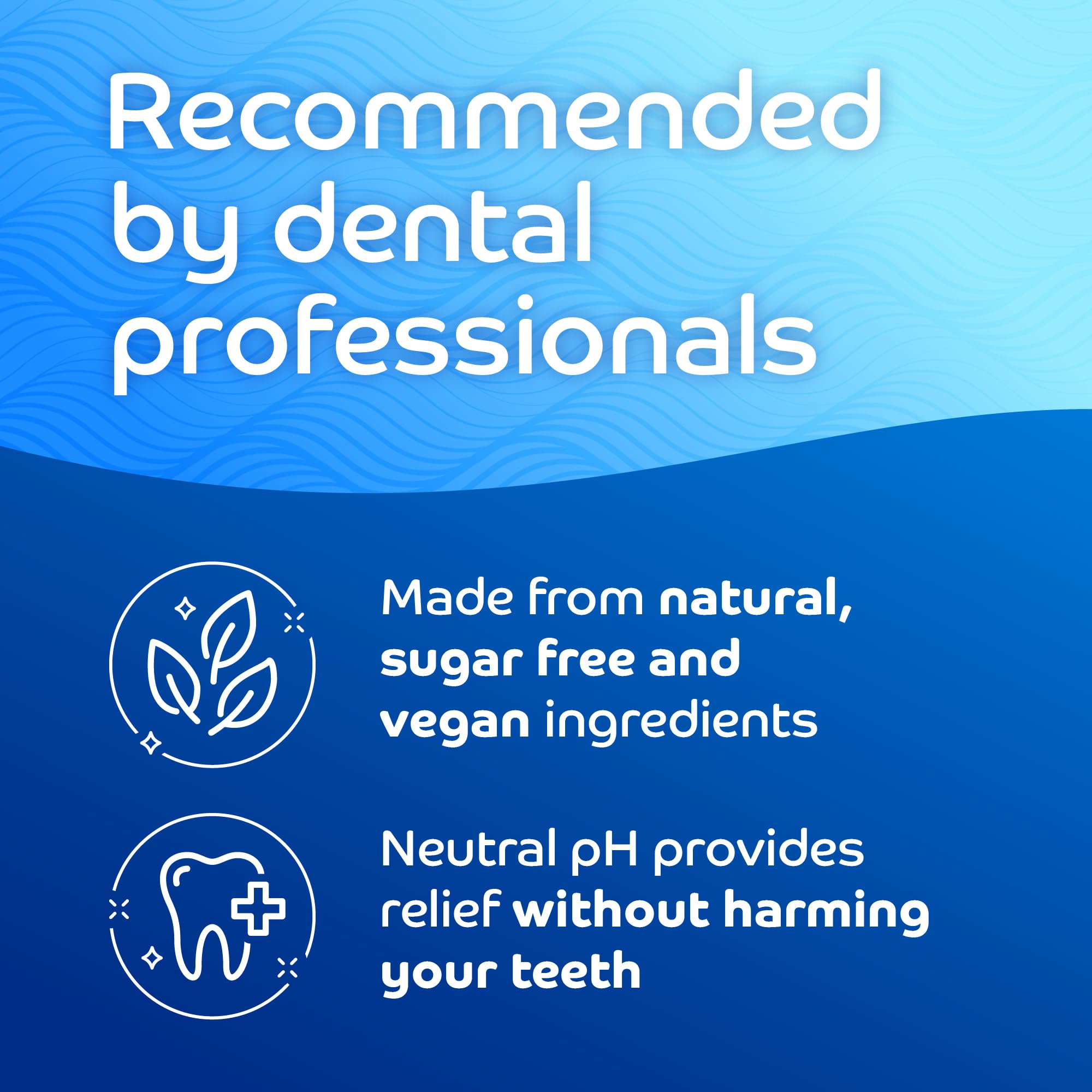 Night time use with up to eight hours of relief from dry mouth.