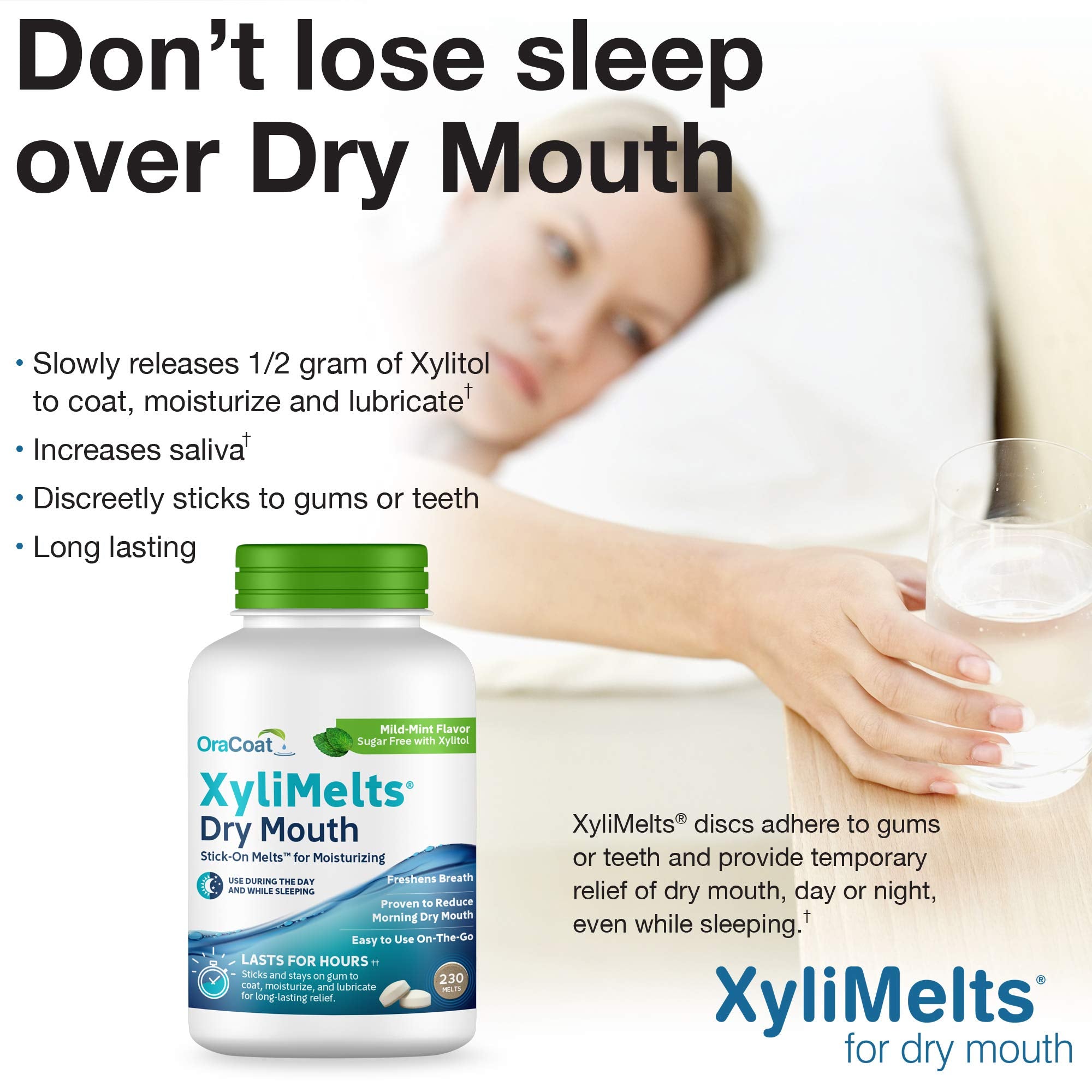 Oracoat XyliMelts overnight use for extended moisture