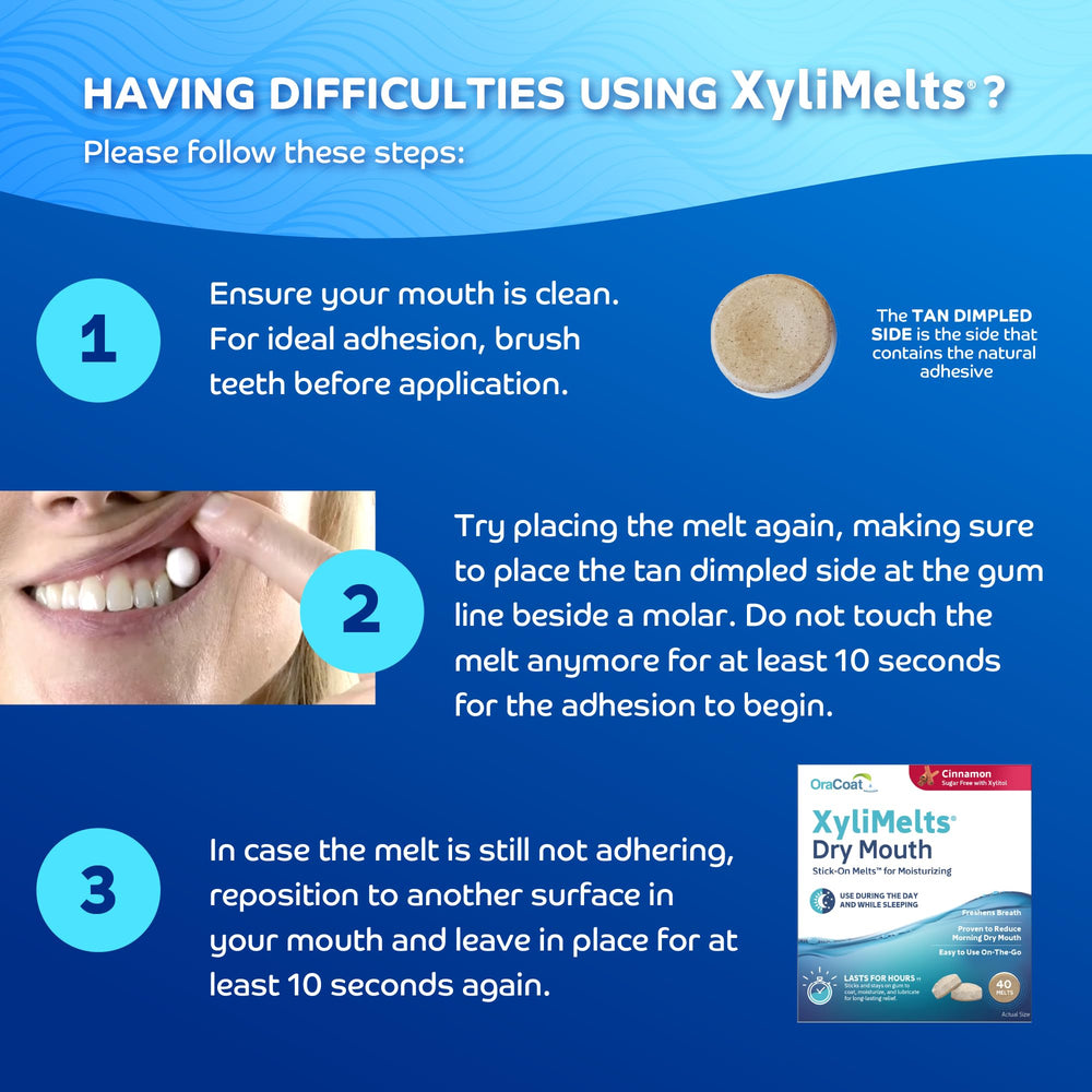 XyliMetls release Xylitol to help saliva production.