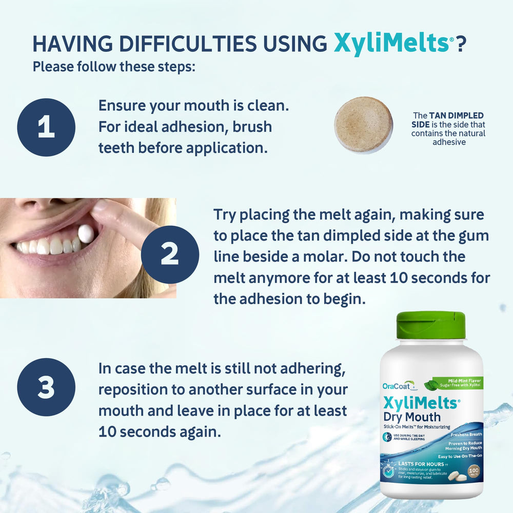 Mild mint flavor from Oracoat XyliMelts freshens breath without sugar.