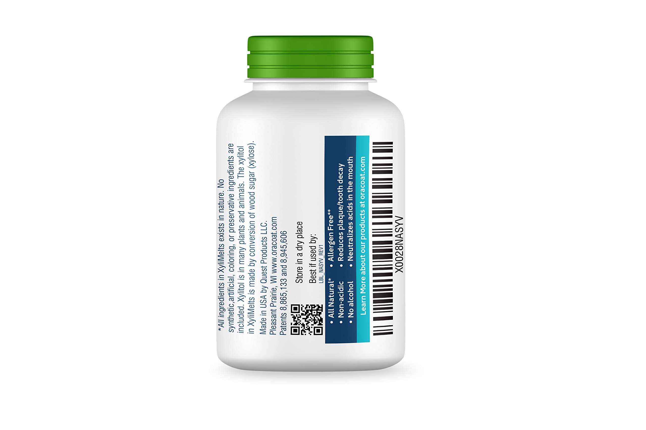 pH 8 formula helps neutralize acids in Oracoat XyliMelts.