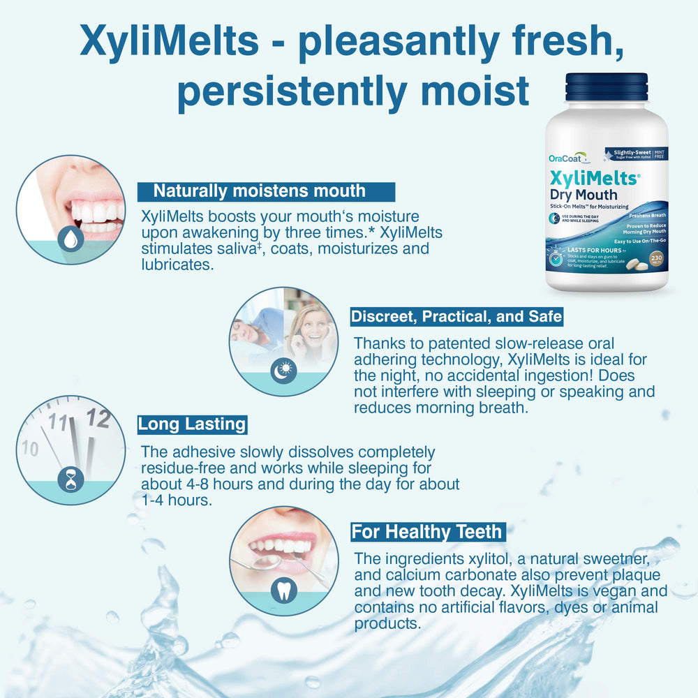 Oracoat XyliMelts pH 8 neutral formula neutralizes acids