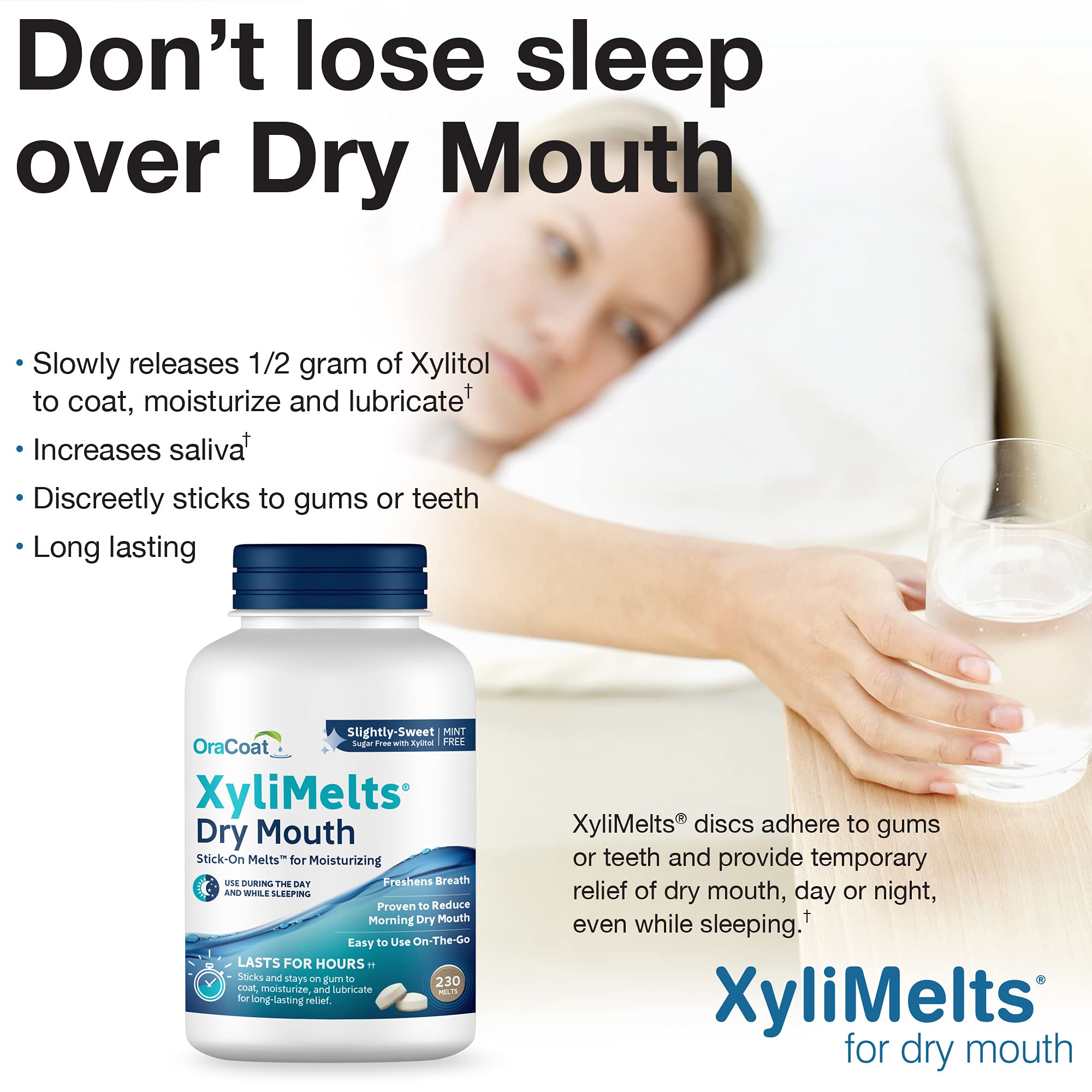 Oracoat XyliMelts with xylitol supports saliva flow in daily use
