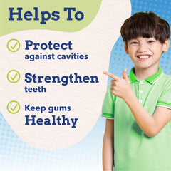 Orajel Kids Superman natural watermelon flavor image appealing to kids during brushing.