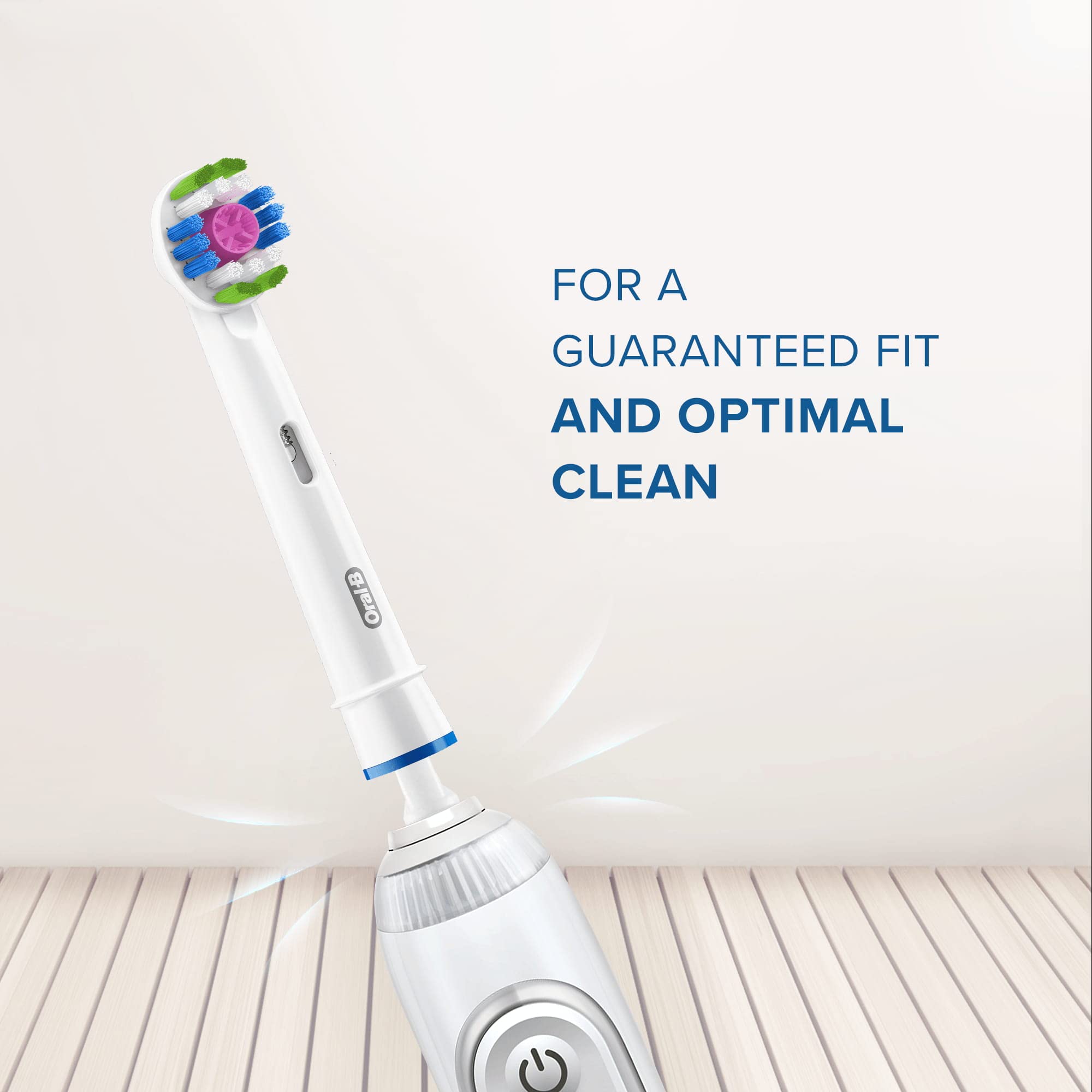Oral-B 3D White head is compatible with most Oral-B handles.