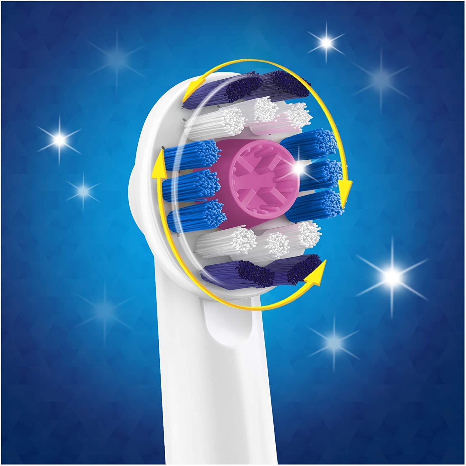 Oral-B 3D White polishing cup close-up showing stain removal