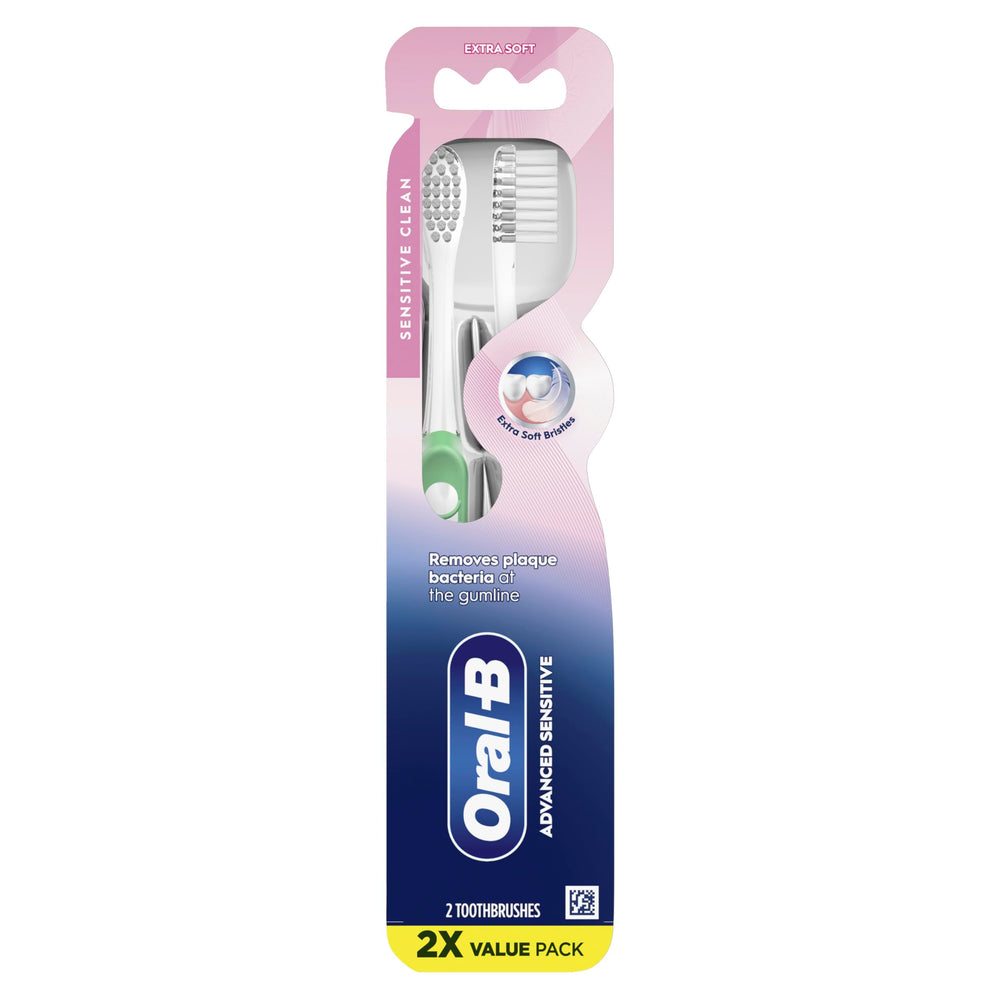 Oral-B Advanced Sensitive brushes in multiple colors for households.