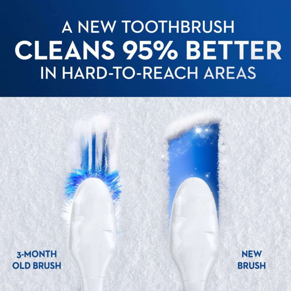 Oral-B Charcoal toothbrush soft 4-pack on display for family use.