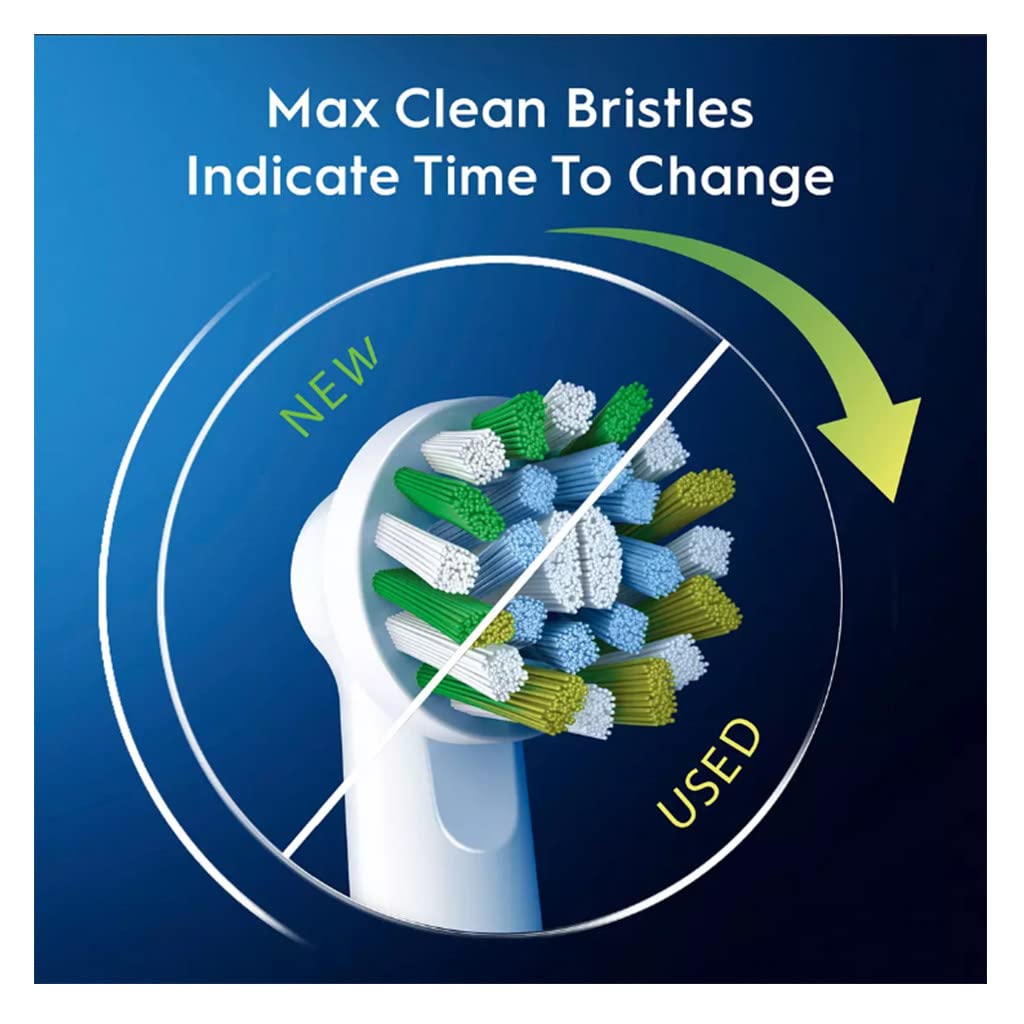 Oral-B Cross Action design supports gumline cleaning and margin care.