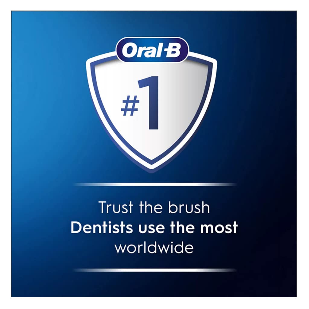 Oral-B Cross Action packaging emphasizing durability and value.