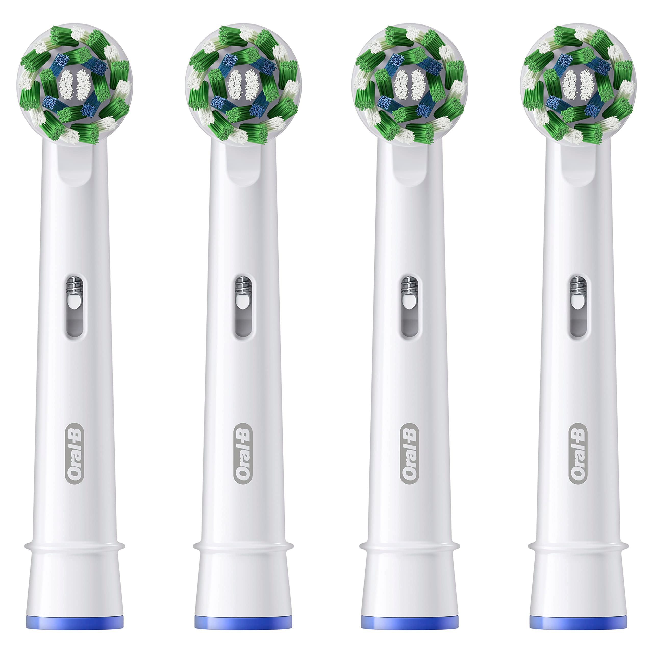 Oral-B CrossAction head designed to help remove more plaque vs manual brushing
