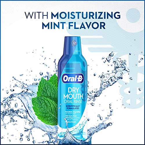 Oral-B dry mouth rinse ingredients list highlights no SLS