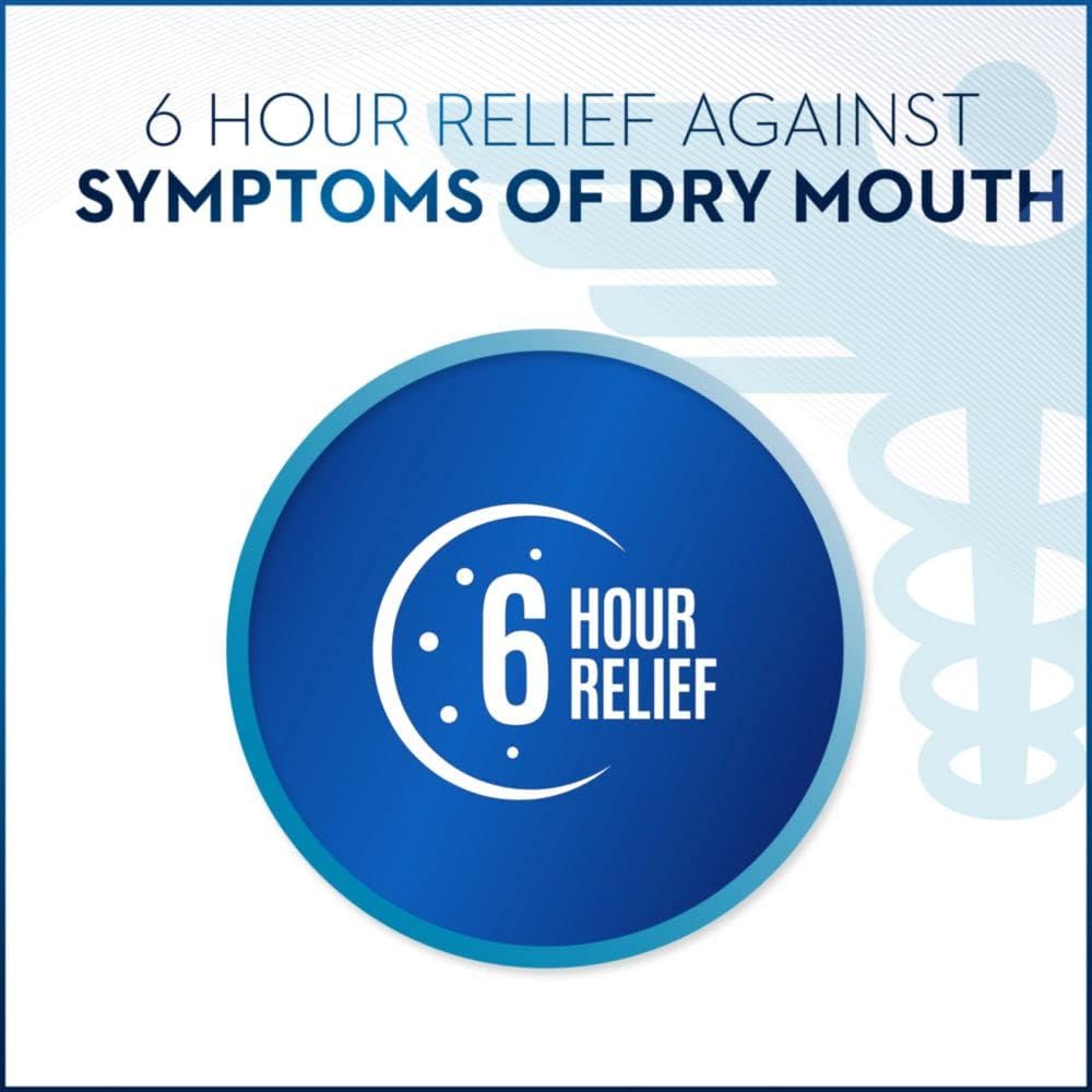 Oral-B dry mouth rinse measuring cup supports accurate dosing