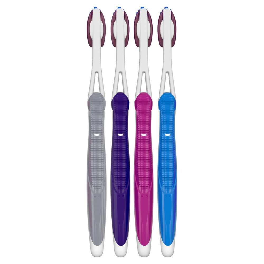 Oral-B toothbrush set in bathroom display for households.