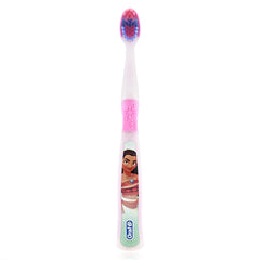 Oral-B battery powered brush in action showing effective cleaning with minimal effort.