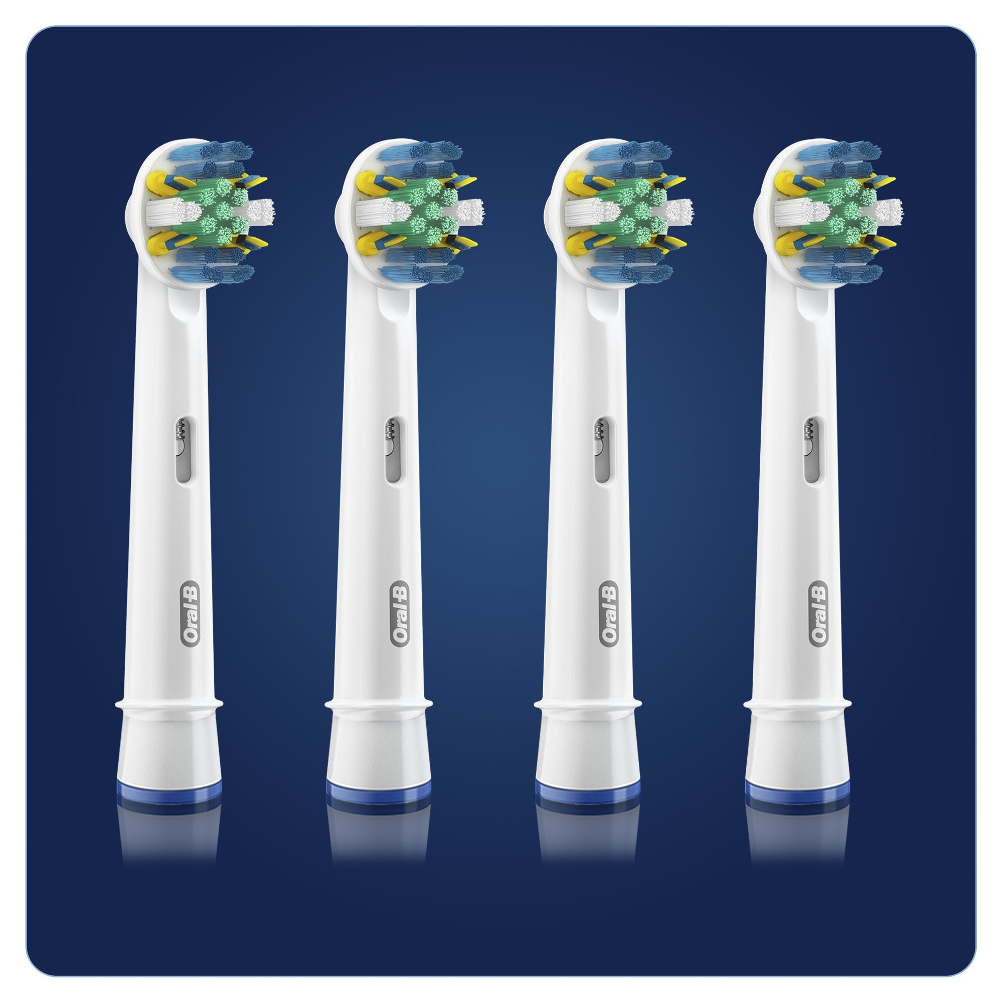 Oral-B Floss Action head delivers lasting freshness after brushing.
