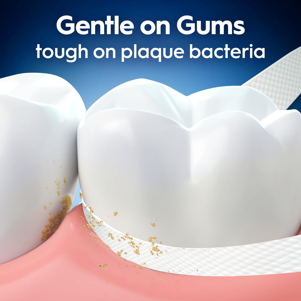 40 meters of floss per dispenser supports longer flossing sessions.