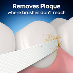 Two-pack packaging emphasizes value and long-lasting floss supply.