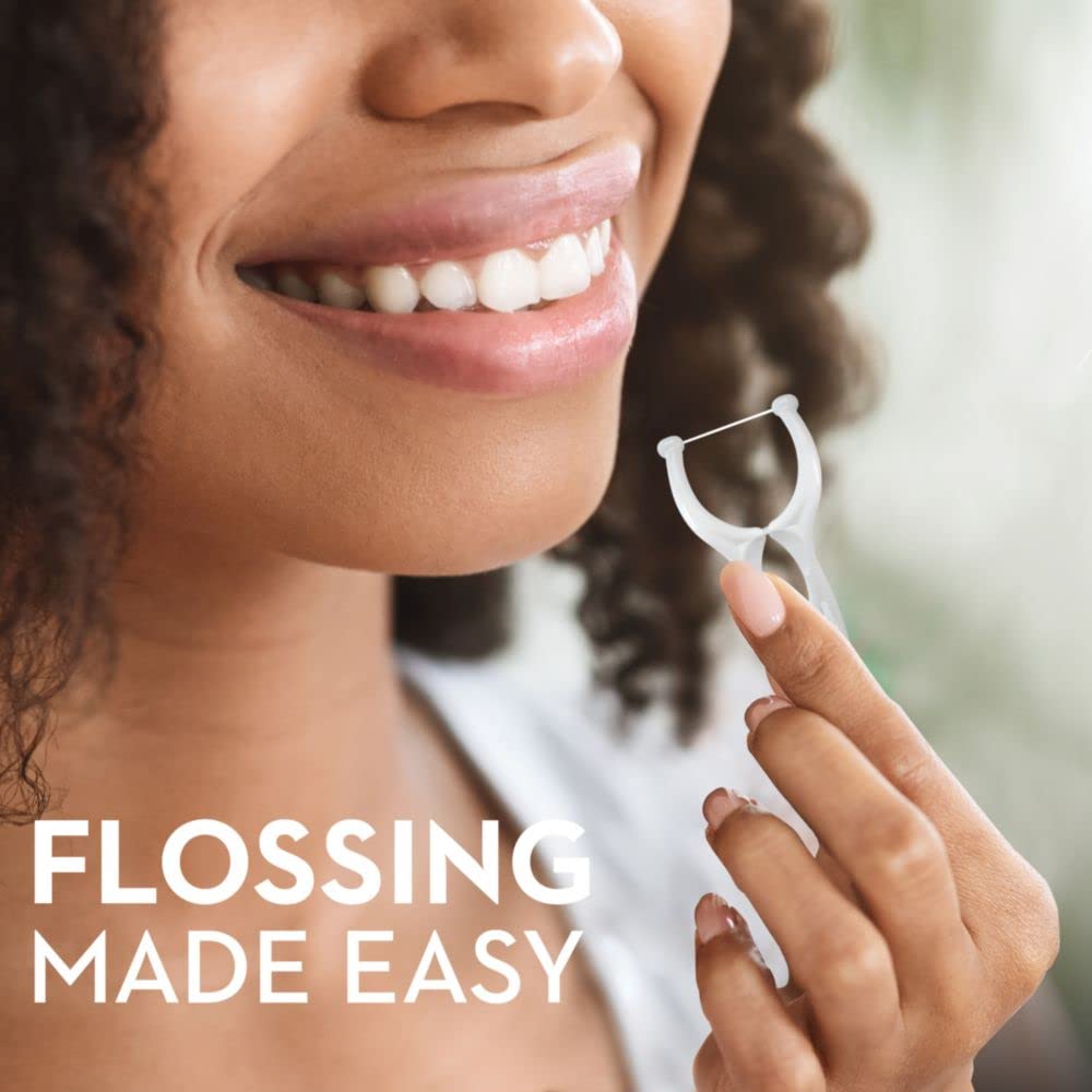 Oral-B Glide Gum Care floss picks, a dentist-recommended brand
