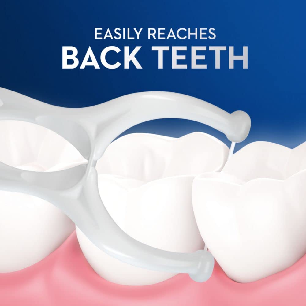 Oral-B Glide Gum Care picks sliding easily in tight spaces