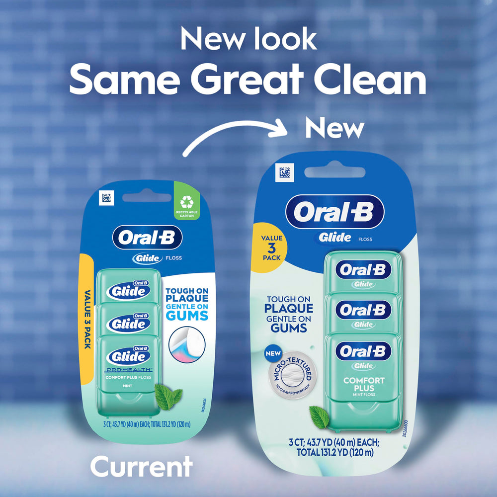 Oral-B Glide refreshing mint scent after use captured