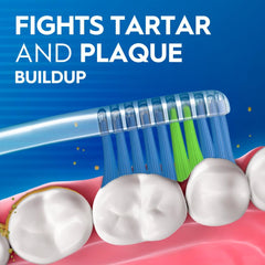 Oral-B Indicator Bristles fade to signal replacement for consistent brushing.