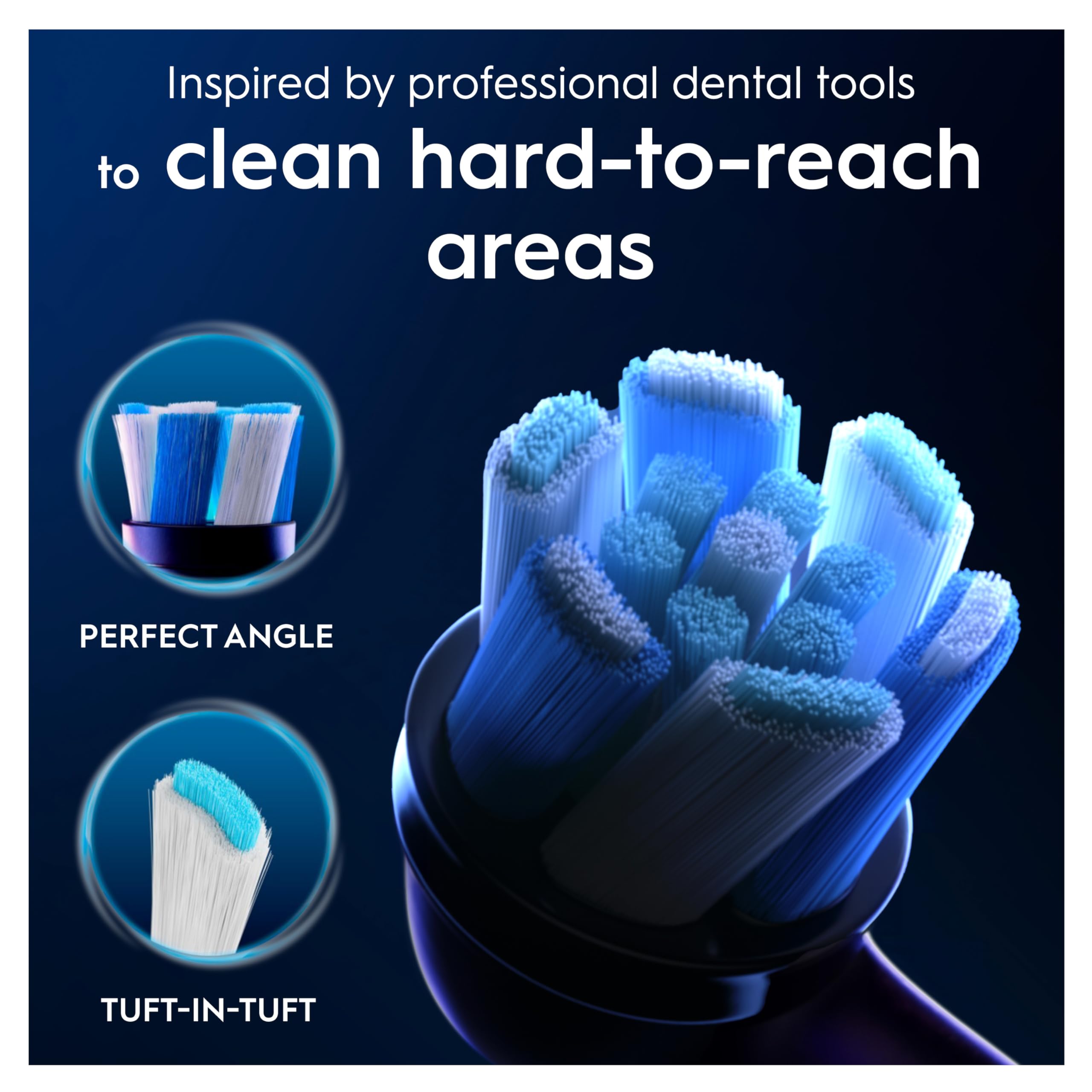 Two-head pack of Oral-B iO Ultimate Clean heads for easy replacements