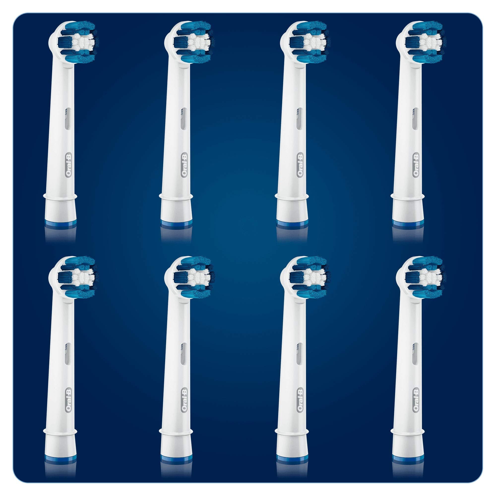 Graphic showing Oral-B Precision Clean heads compatible with Genius, PRO, and Vitality brushes.