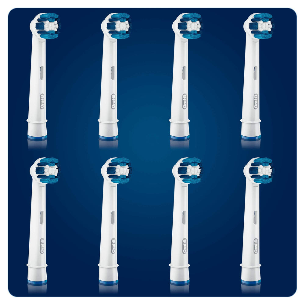 Graphic showing Oral-B Precision Clean heads compatible with Genius, PRO, and Vitality brushes.