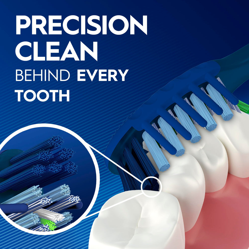 Oral-B Pro Clean CrossAction toothbrush tongue cleaner helps reduce odor.