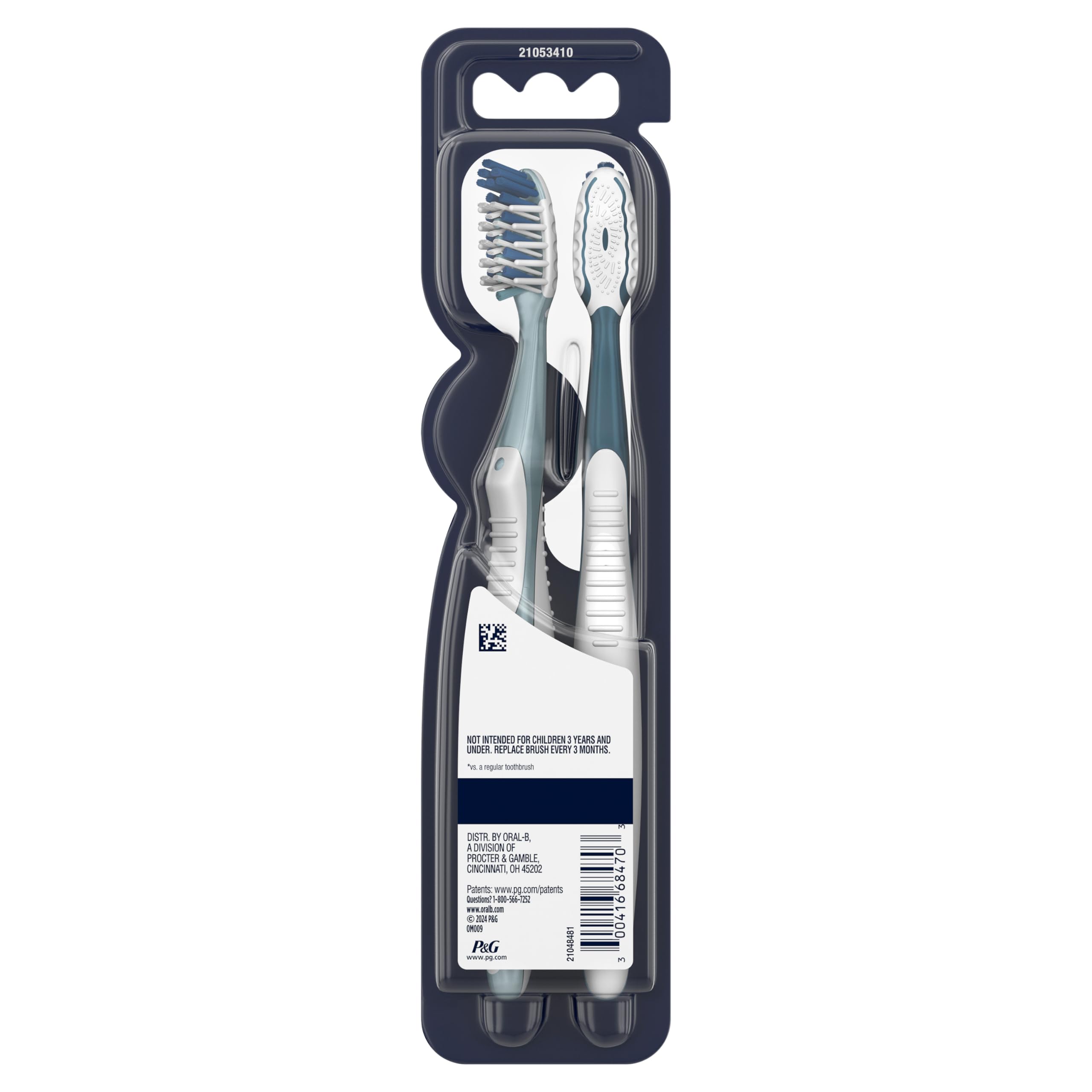 Oral-B Pro Health CrossAction two-pack held in hand.