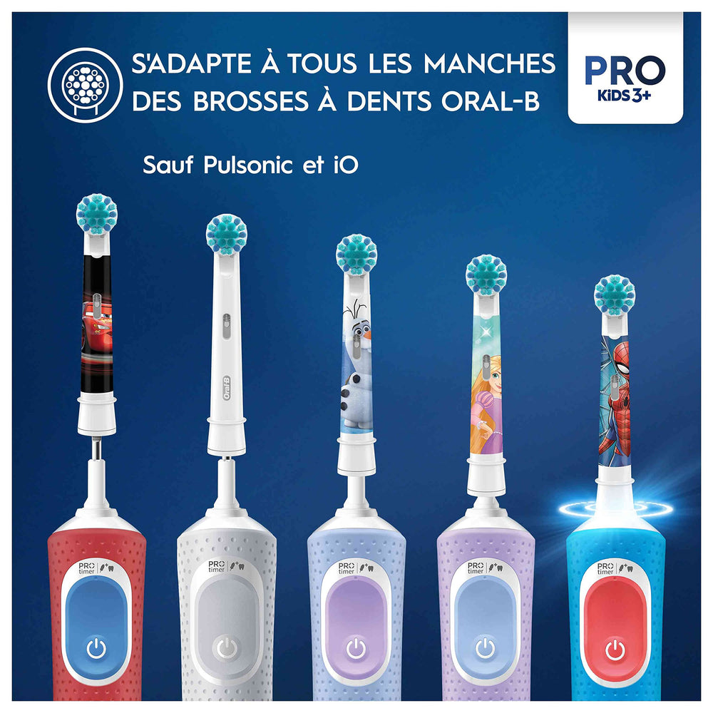 Oral-B Pro Kids compatibility with most kid electric toothbrush handles.