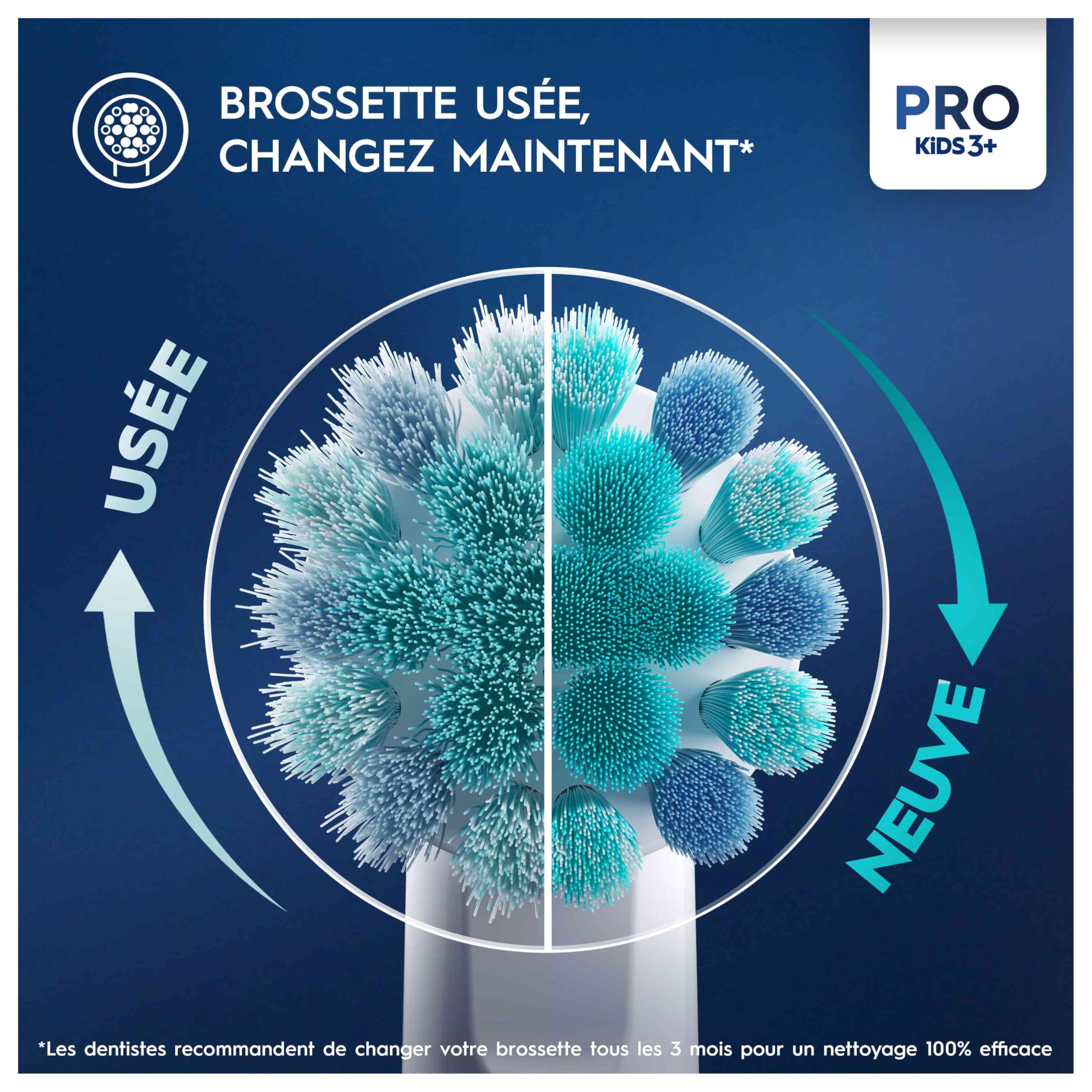Oral-B Pro Kids head packaging highlights Disney Frozen characters for kid-friendly brushing.