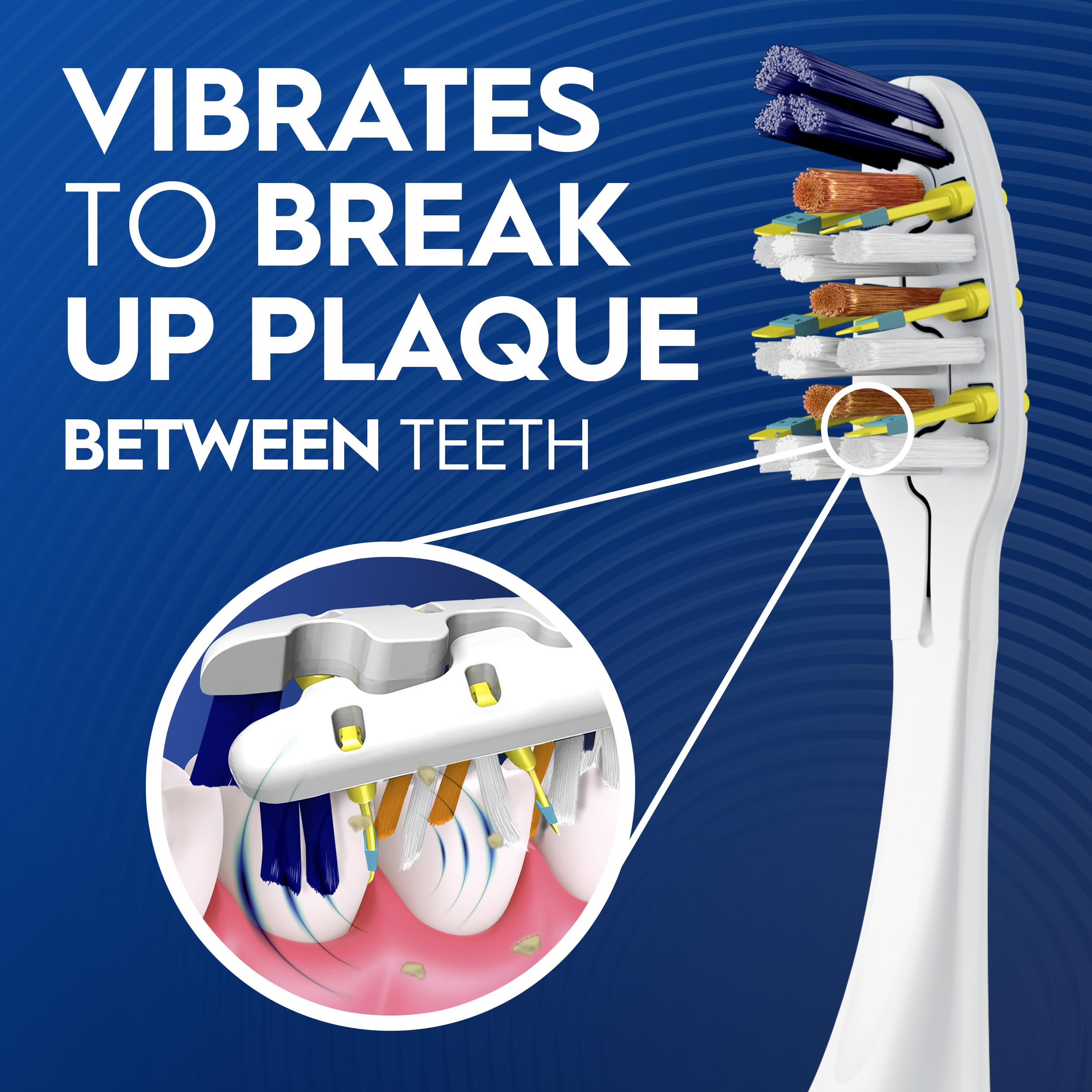 Oral-B Pulsar bristles vibrate to help clear hard-to-reach plaque