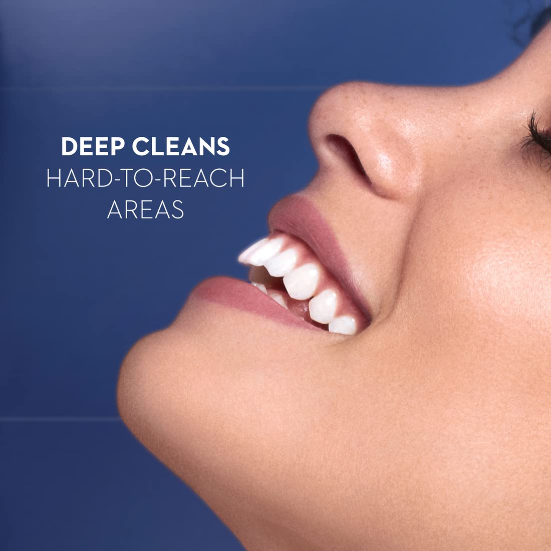 Oral-B Smart 1500 brush head close-up with 16-degree bristles