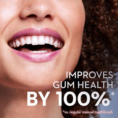 Oral-B ultrathin bristles gently clean along gumline.