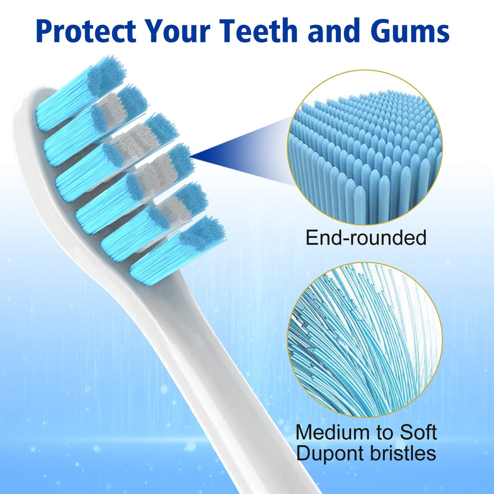 OralClass power tip targets plaque in hard-to-reach areas.