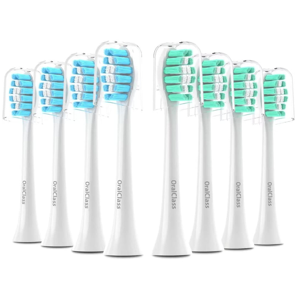 OralClass replacement heads fit Philips Sonicare snap-on handles for seamless brushing.