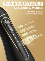 Oralfree rechargeable water flosser for cordless travel use