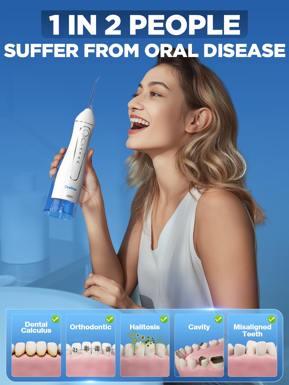 Oralfree travel case with tips ideal for trips