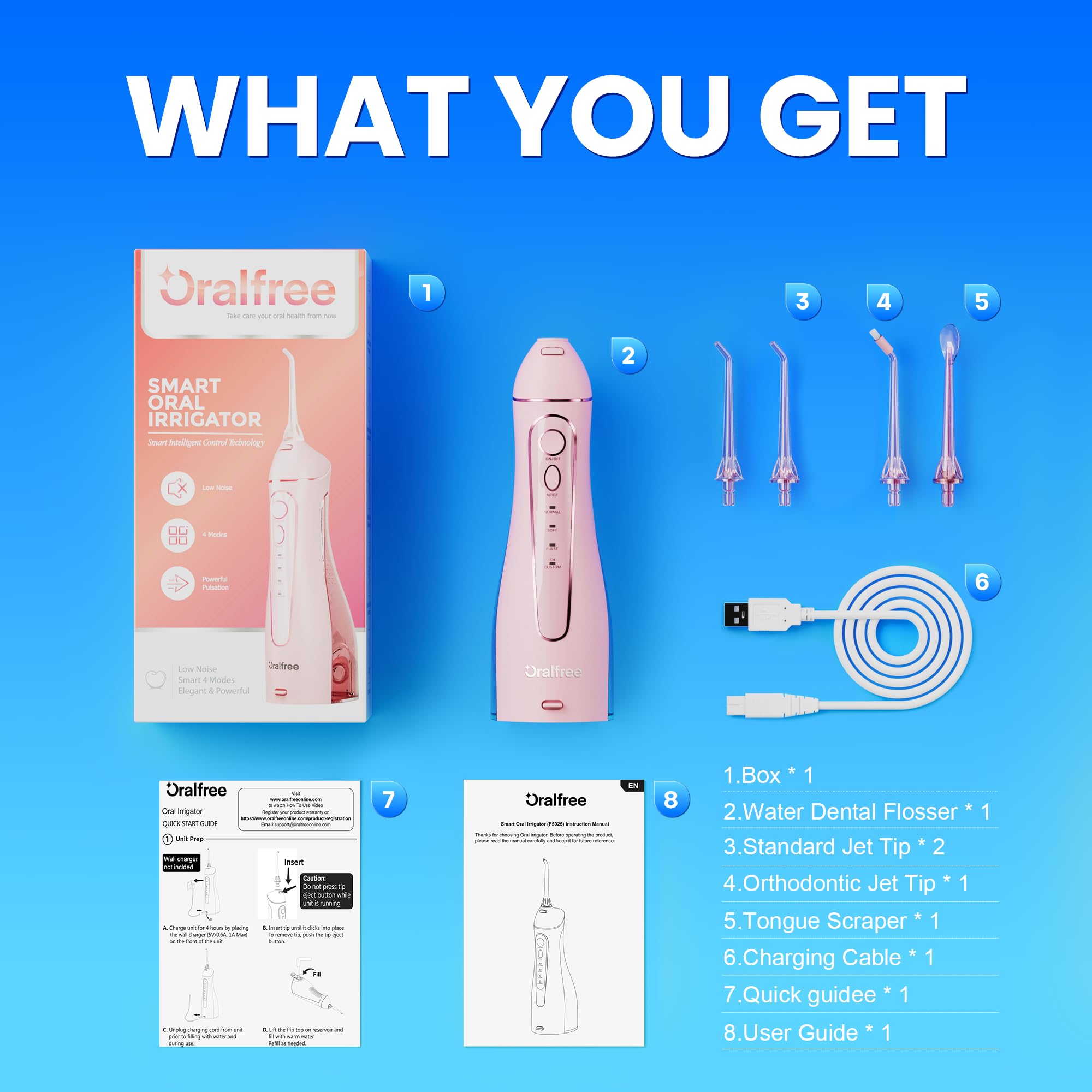 Oralfree Water Flosser daily-use tips for gum massage and cleaning